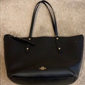 Black with red inside Coach Tote!